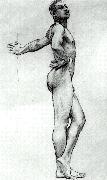 John Singer Sargent, Nude Male Standing (Thomas E. McKeller) (1917-1920)