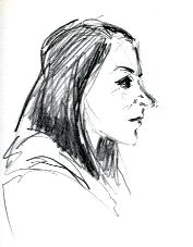 Sketch of a woman